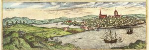 Stockholm, Sweden by Georg and Hogenberg Franz (1535 90) Braun