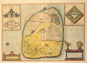 Uranienborg from Civitates Orbis Terrarum by Georg Braun and Hogenberg Franz