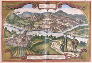 Budapest, Hungary (engraving)