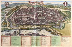 Vienna, Austria (engraving) by Georg Braun and Hogenberg Franz