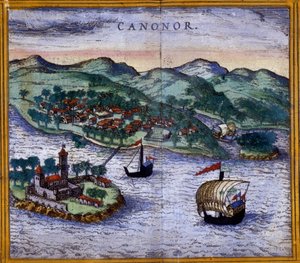 View of Canonor in India from an edition of 