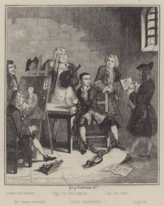 Illustration for Jack Sheppard by George (after) Cruikshank