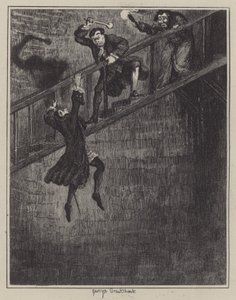 Illustration for Jack Sheppard by George (after) Cruikshank