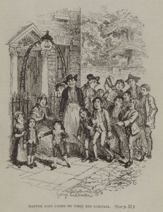 Master Joey Going to Visit his Godpapa by George (after) Cruikshank