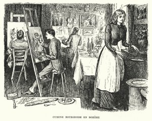 Illustration for Trilby by George du Maurier