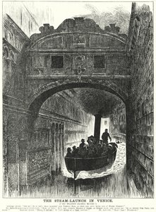 Punch Cartoon: The Steam Launch in Venice