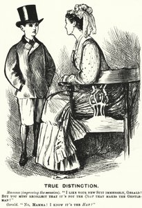 Punch cartoon: True Distinction (engraving) by George (after) Du Maurier