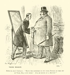 Taking Measure by George (after) Du Maurier