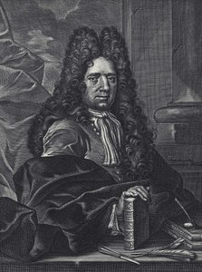 Portrait of George Shelley, English calligrapher of the 18th century by George (c.1706–71) Bickham