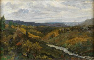 Landscape by George 9th Earl of Carlisle (attr.to) Howard