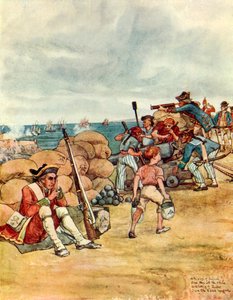 At the Siege of Belle Isle by George 9th Earl of Carlisle Howard