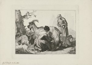 Milking Goats by George Andries Karsen