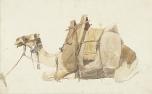 Seated Loaded Camel by George Antoine Prosper Marilhat