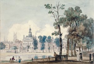 Exterior View of Old Bethlehem Hospital, Moorfields, City of London