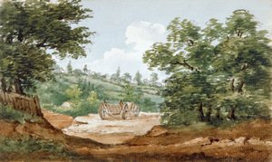 View from the Excavations of Highgate Tunnel, London by George Arnald