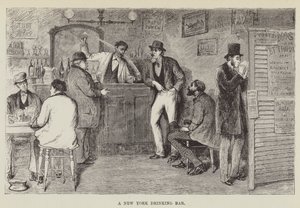 A New York Drinking Bar by George Augustus Sala