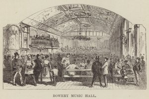 Bowery Music Hall by George Augustus Sala