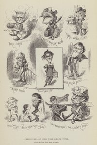 Caricatures of Some Well Known Types by George Augustus Sala