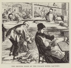 The Ironing Room of the Palace Hotel Laundry by George Augustus Sala
