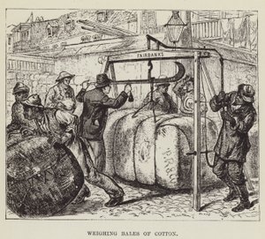 Weighing Bales of Cotton by George Augustus Sala