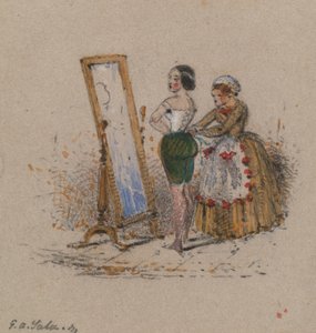 Woman Dressing, with Maid