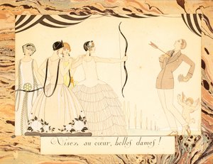 Aim for the Heart, Beautiful Ladies! From The Happiness of the Day or, The Graces in Fashion