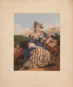 The Belle of the Village by George Baxter