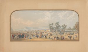 The Great Exhibition: Exterior View from the Southwest by George Baxter