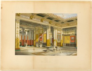 The Pompeian Court of the Crystal Palace. Digby Wyatt, Esq., Architect by George Baxter