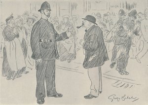 Police and the People, 1920 by George Belcher