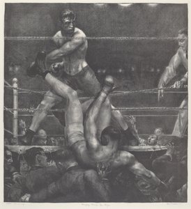 Dempsey through the Ropes by George Bellows