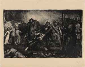 The Germans Arrive by George Bellows