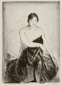 The Model, Second Stone by George Bellows