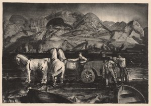 The Sand Team by George Bellows