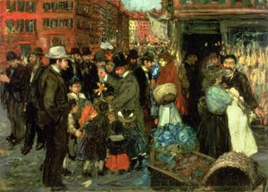 Hester Street by George Benjamin Luks