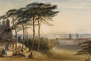 Greenwich from Observatory Hill, c.1850 by George Bryant Campion