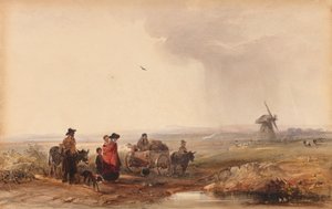 Gypsy Camp, Holland, 1800s by George Bryant Campion