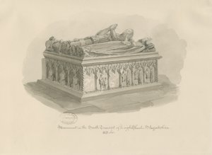 Leigh Church - Monument of Sir John Aston by George Buckler