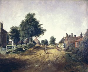 Hollym Village, Holderness, c.1885 by George Cammidge