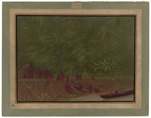 A Mura Encampment - Boat Sketch