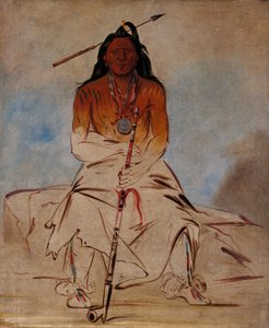 Ah-sháw-wah-róoks-te, Medicine Horse, a Grand Pawnee Brave by George Catlin