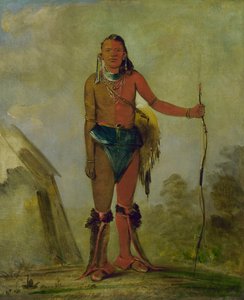 Aih-no-wa, The Fire, a Fox Medicine Man by George Catlin