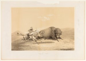 Buffalo Hunt, Chase--No. 5 by George Catlin