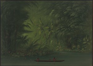 Entrance to a Lagoon, Shore of the Amazon by George Catlin