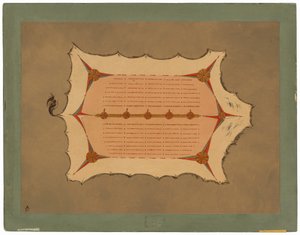 Facsimile of a Sioux Robe with Porcupine Quills by George Catlin