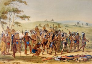 Game of the Arrow by George Catlin