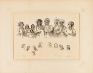 Indians: 9 Male and Female Torsos; 9 Head, Profiles--no. 28