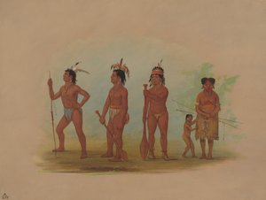 Klatsop Indians, 1855-1869 by George Catlin