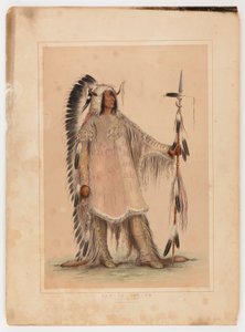 Mah-to-toh-pa, the Mandan Chief by George Catlin