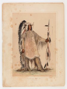 Mah-to-toh-pa, the Mandan Chief by George Catlin